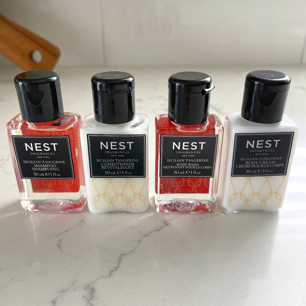 Nest Fragrances NY Sicilian Tangerine Travel Size Sham/Cond/Body W/Body C  NWT